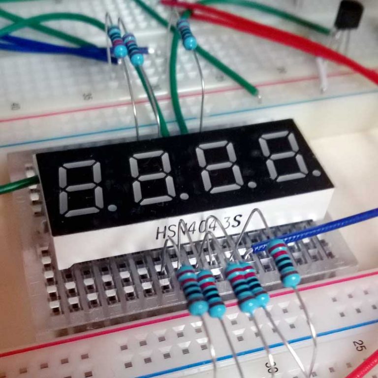 7 segment 4 digit led display